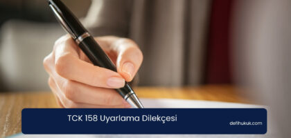 TCK 158 Uyarlama Dilekçesi